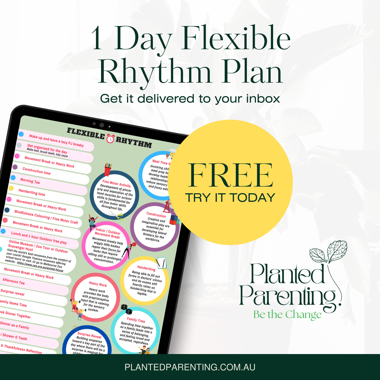 FREE 1-Day Flexible Rhythm Planner